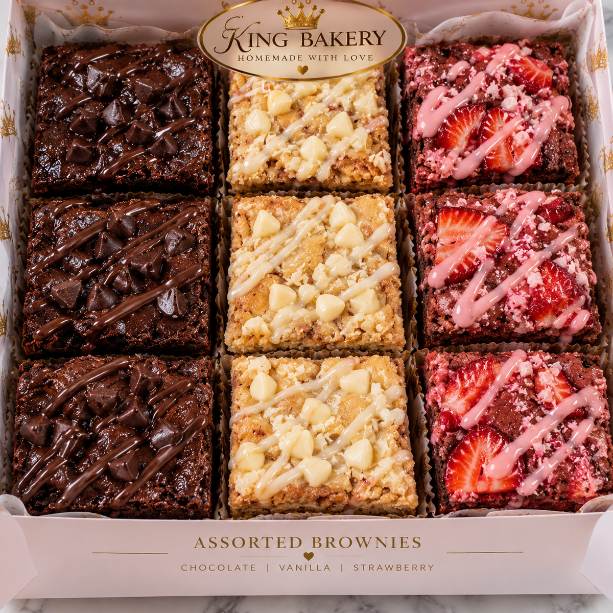 Mixed  Brownies (Nine)