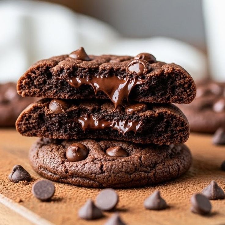 Chocolate Fudge Cookies- Half Dozen