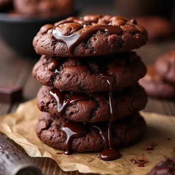 Chocolate Fudge Cookies- Half Dozen